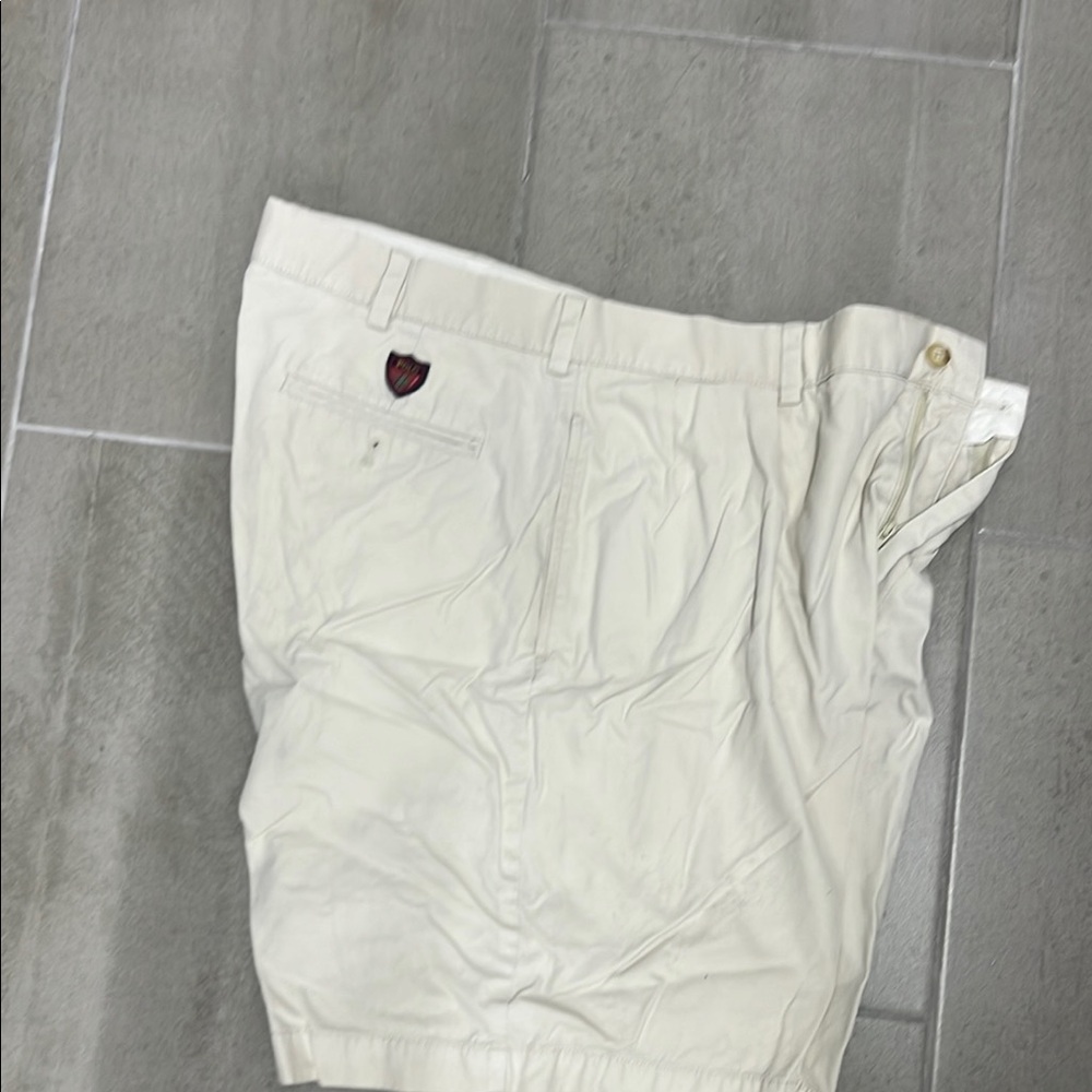 Polo by Ralph Lauren Men's Off-White Flat Front Shorts